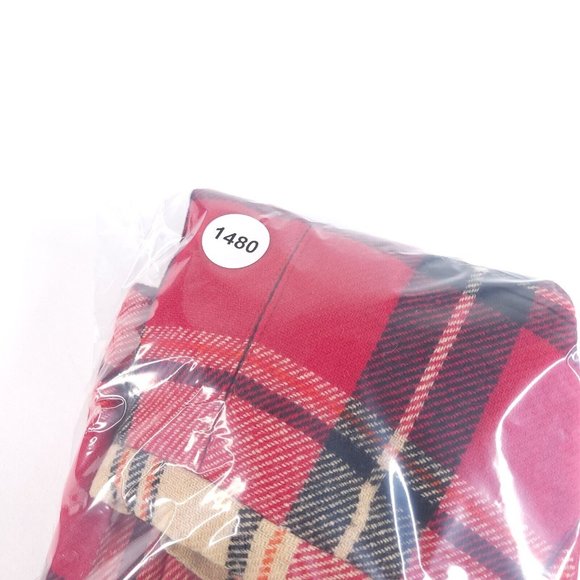 VTG Garland Skirt Womens 26 x 22 Plaid 100% Wool Red Black Tan Tartan Pleated - Picture 10 of 10
